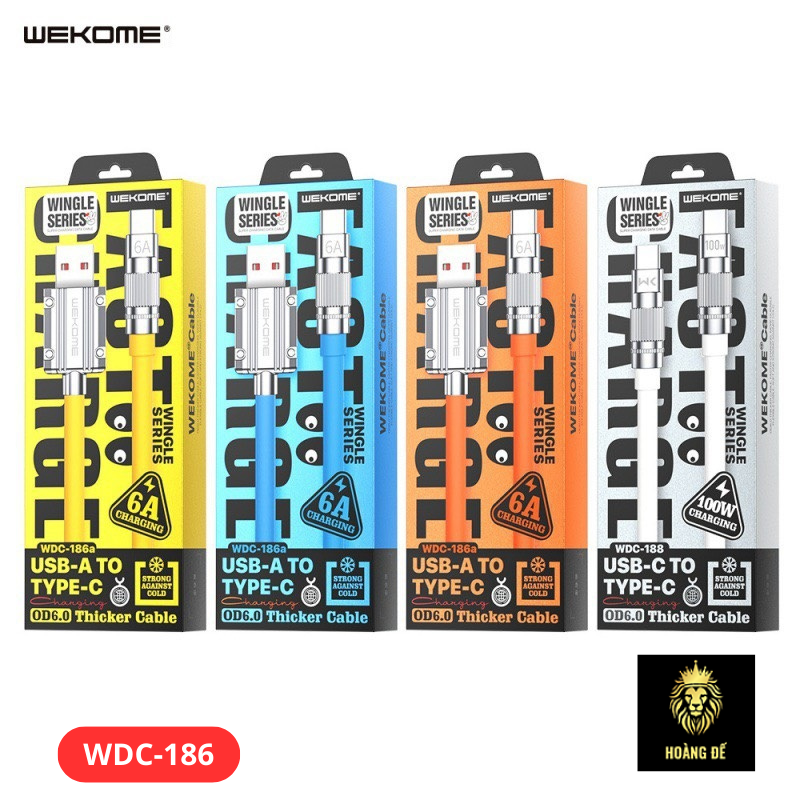 Cáp Sạc WDC-186 WEKOME - Phụ kiện điện thoại WeKoMe