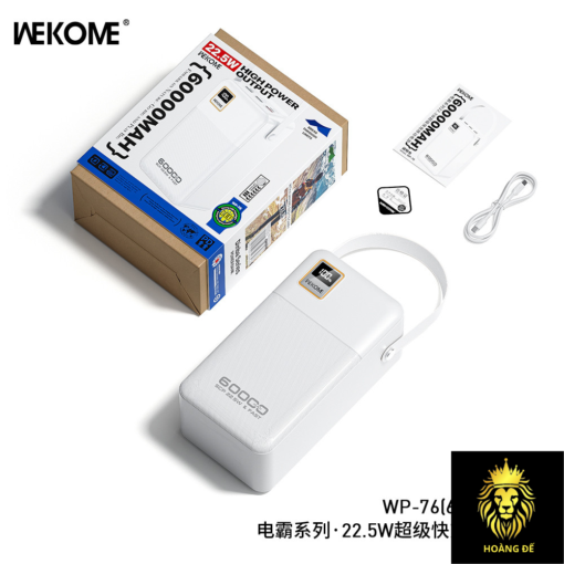 Sạc Dự Phòng WEKOME WP-76 60000mah