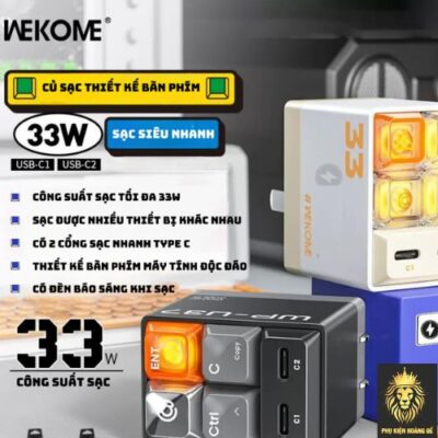 Củ Sạc Nhanh WEKOME WP-U37