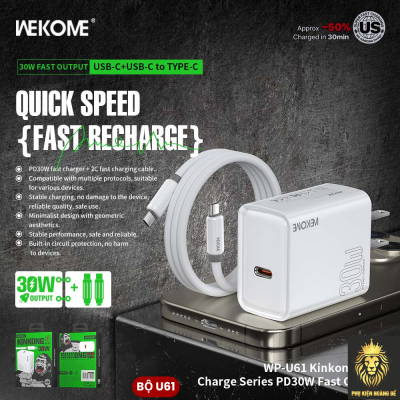 BỘ SẠC NHANH WEKOME U61