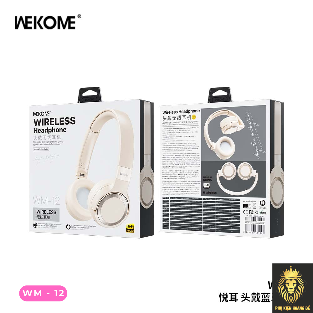 TAI NGHE CHỤP WM 12 WEKOME TAI NGHE CHỤP WM 12 WEKOME