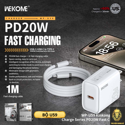 Bộ Sạc Nhanh WEKOME WP-U59