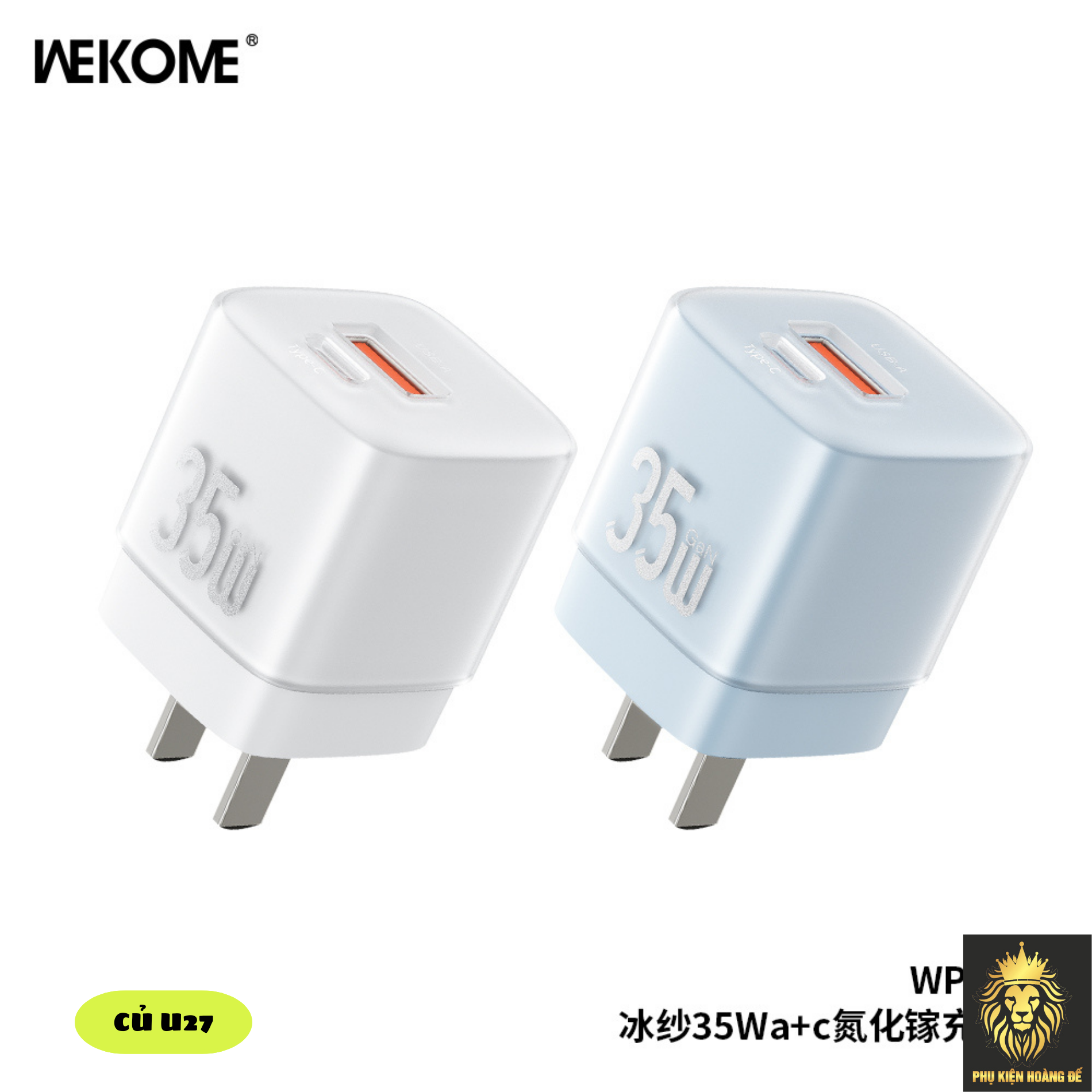 Củ sạc nhanh Wekome WP-U27 Củ sạc nhanh Wekome WP-U27