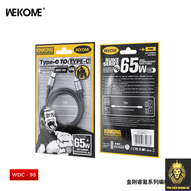 Cáp sạc Siêu nhanh WEKOME WDC-98