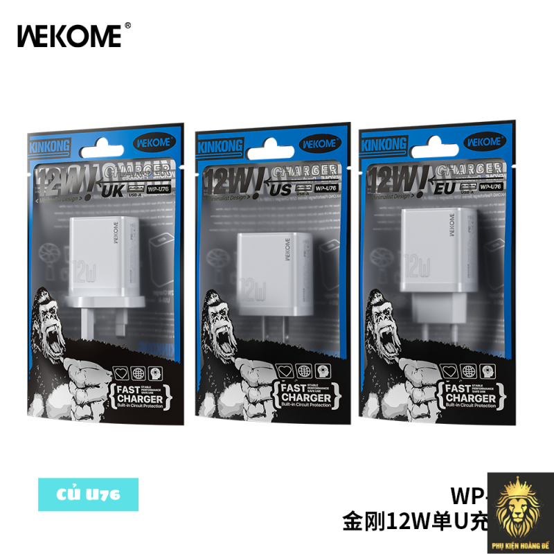 Củ Sạc WEKOME WP-U76 12W