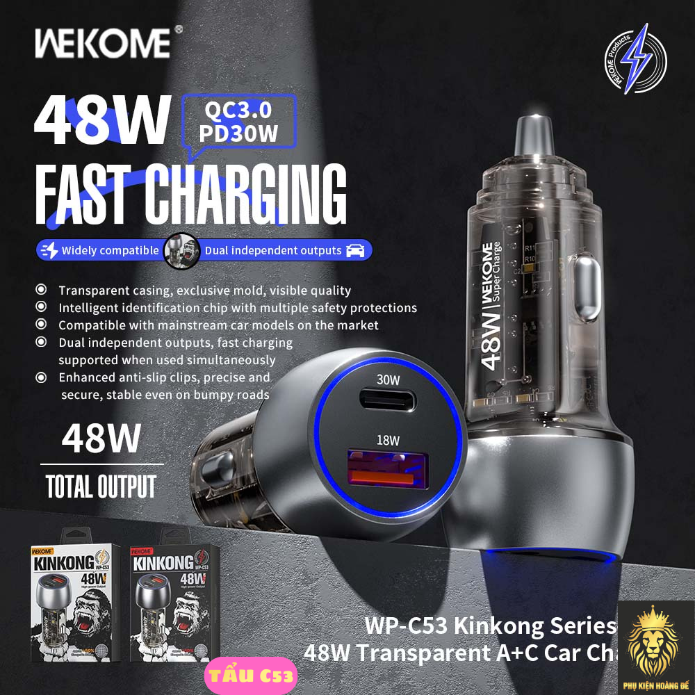 TẨU SẠC OTTO WEKOME C53 TẨU SẠC OTTO WEKOME C53