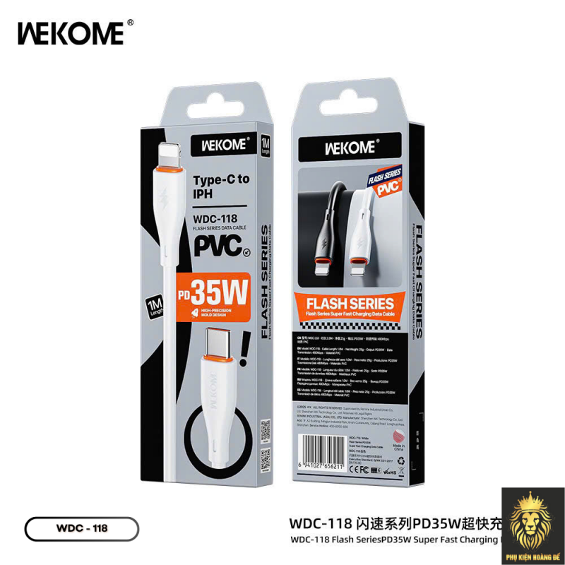 Cáp sạc nhanh WEKOME WDC - 118 35W