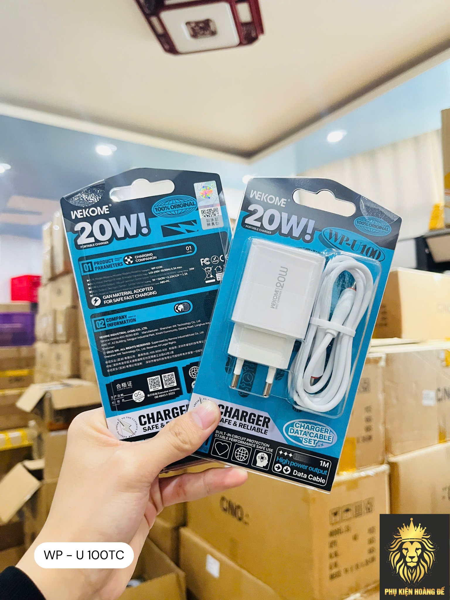 Bộ sạc nhanh WEKOME WP-U100 Bộ sạc nhanh WEKOME WP-U100