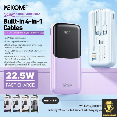 Sạc dự phòng WEKOME SDP 66