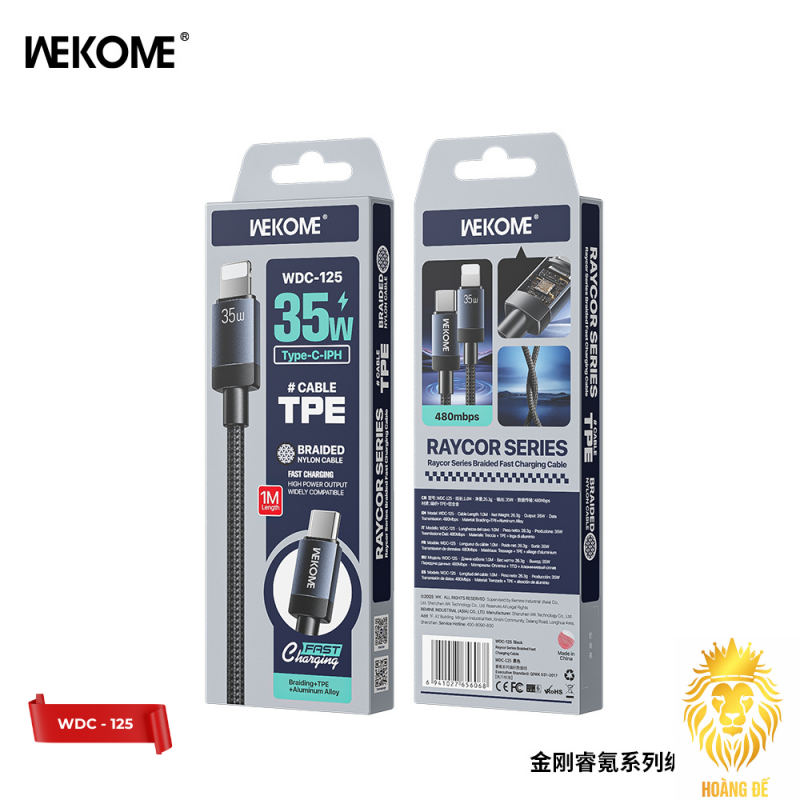 Cáp Sạc Nhanh WEKOME WDC-125 35W
